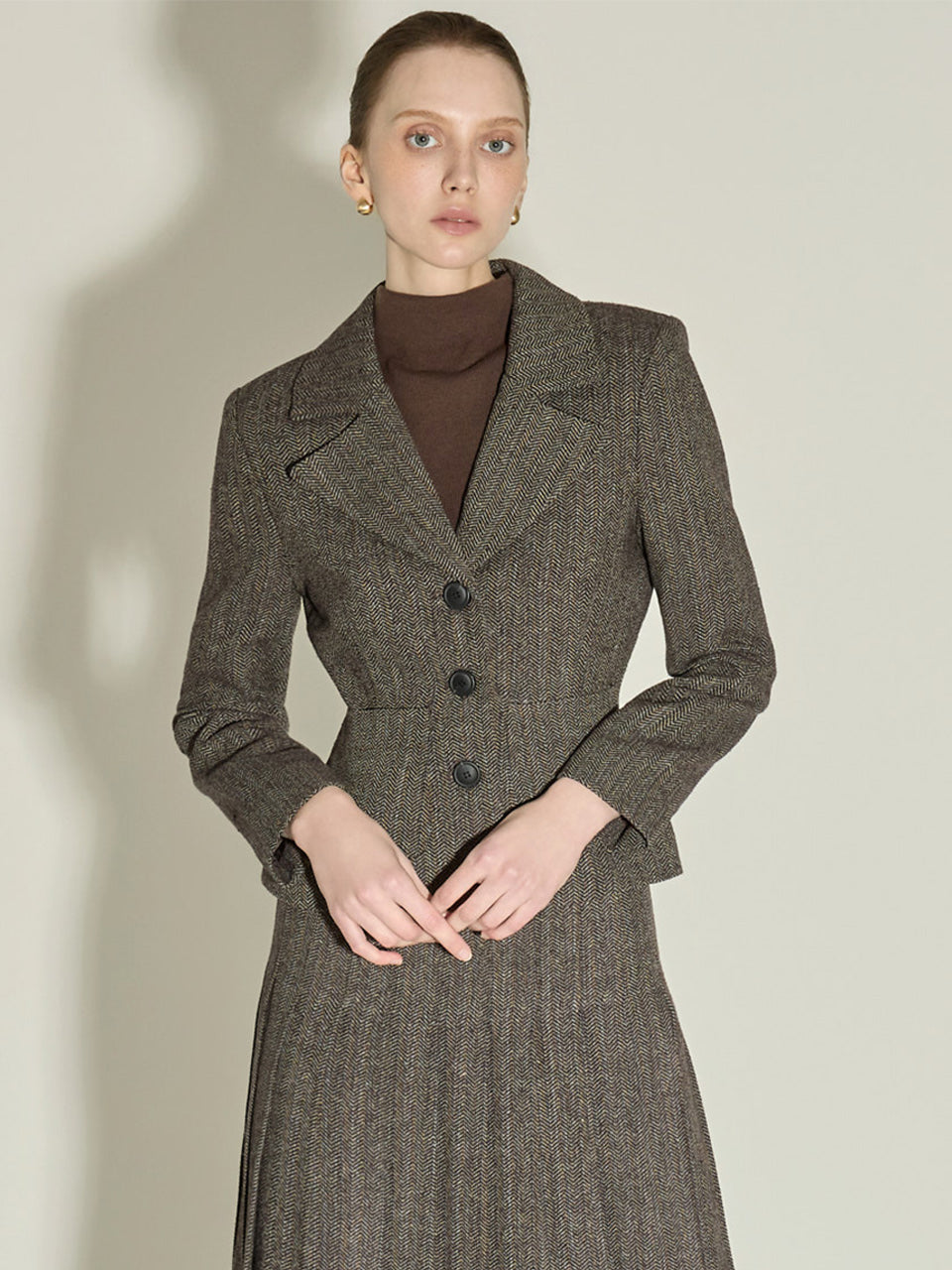 J1679 人字纹夹克