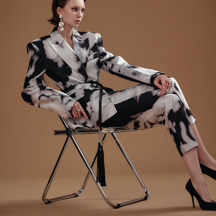 MBDTP012 水彩画配色夹克套装套装(腰带套装)