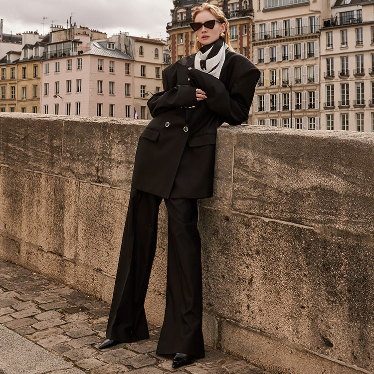 MBDTP020 大廓形双扣夹克西装套装