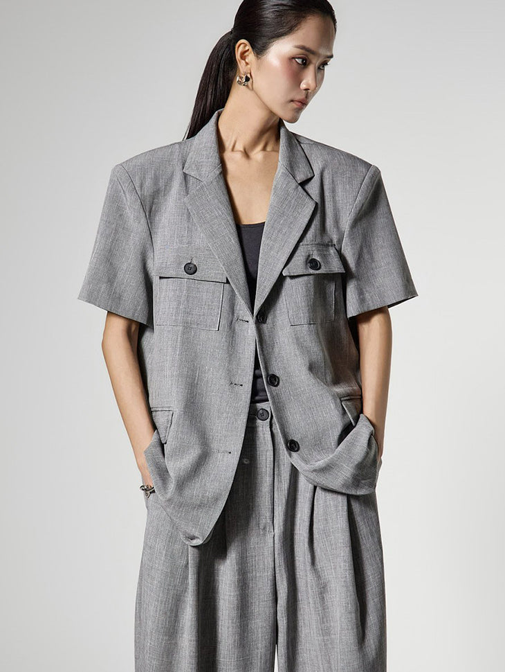 J3198 Utility Half Jacket