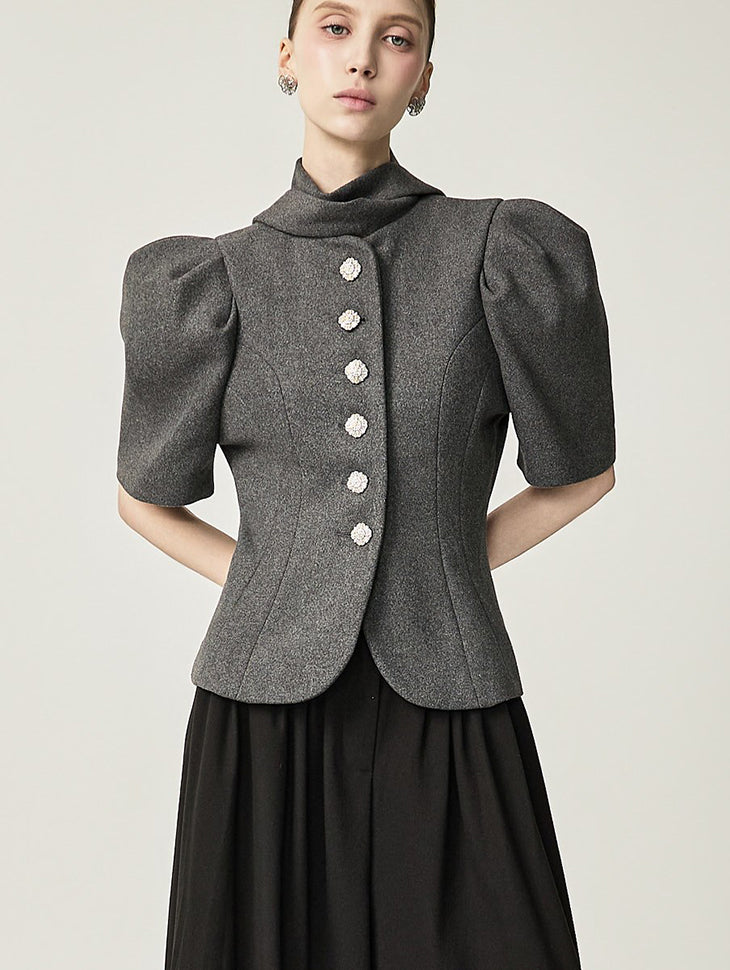 J3312 Wool Puff Jacket
