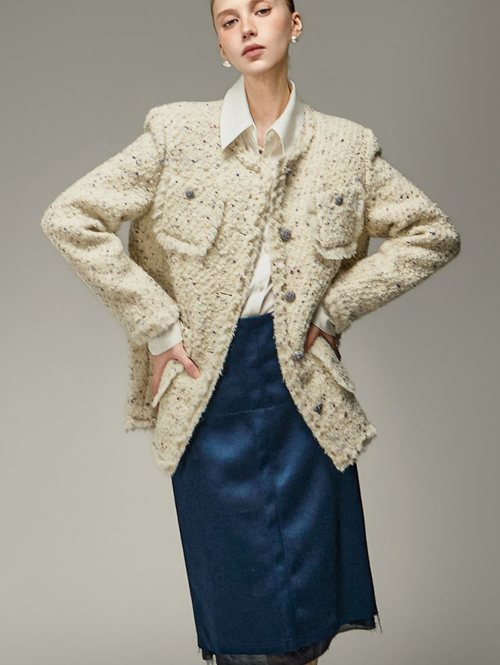 J3353 Wool Tweed Jacket