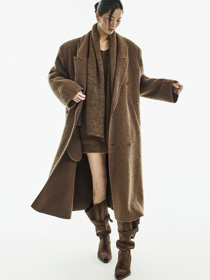 J2969 Wool Collar Coat