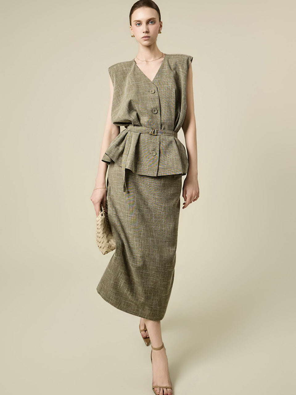 TP2392 Vest and Skirt Set