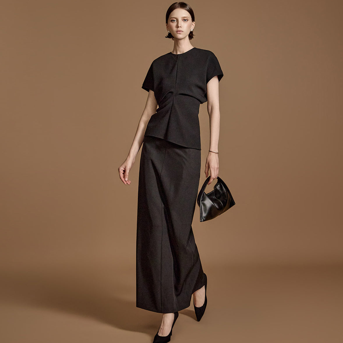 SK2815 ピンタックスカート