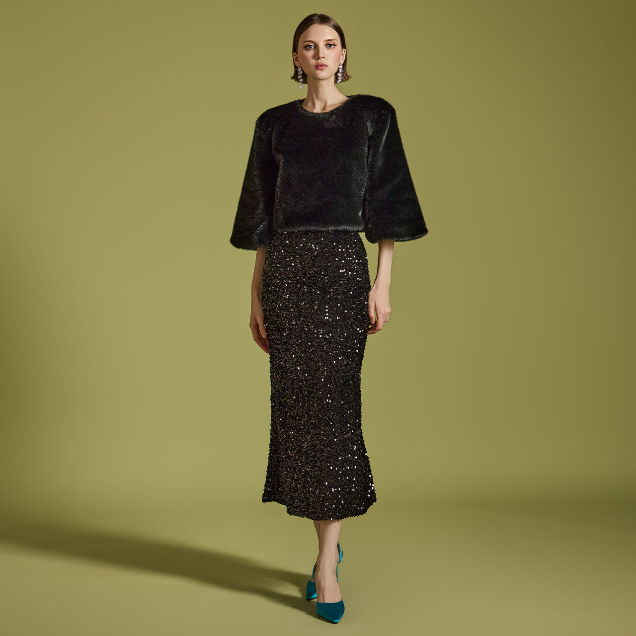 SK2864 スパンコールスカート *Lサイズ追加版*