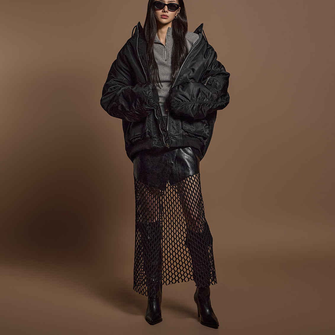 SK9261 皮革裹身裙