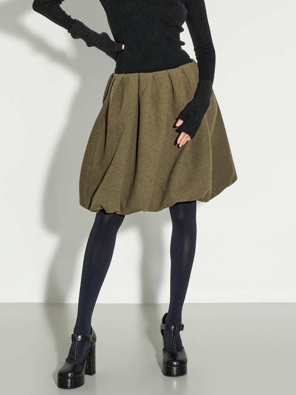 SK9298 Ballon Wool Skirt