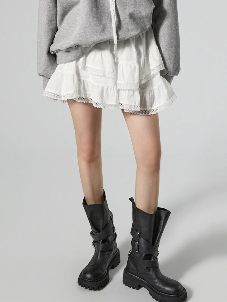 SK3168 Frill Mini Skirt