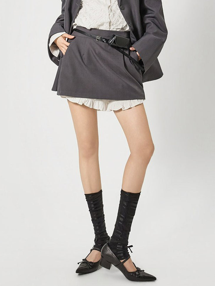 SK3186 Frill Layered Skirt