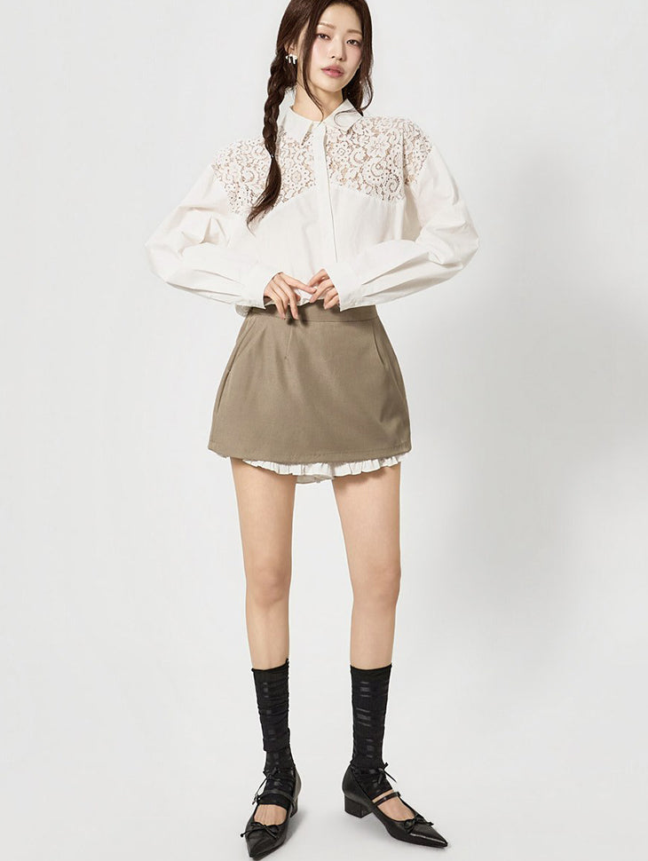 SK3186 Frill Layered Skirt