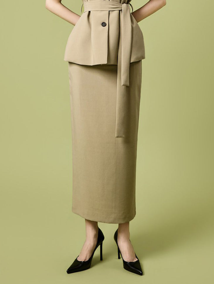SK3202 H-Line Slim Skirt