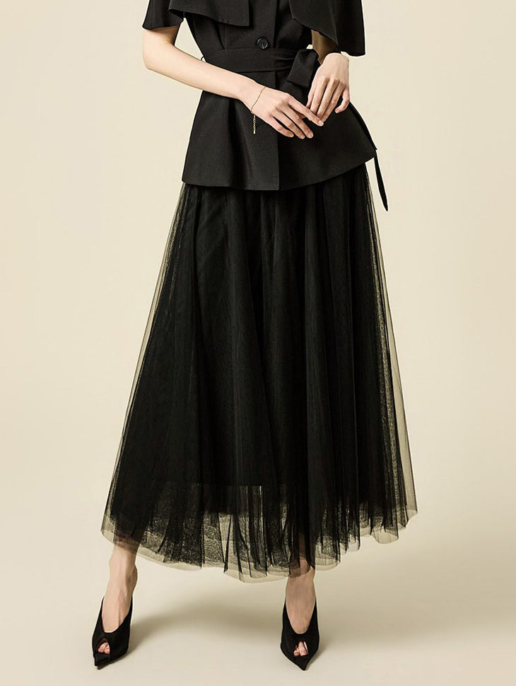 SK3203 Flare Tulle Skirt