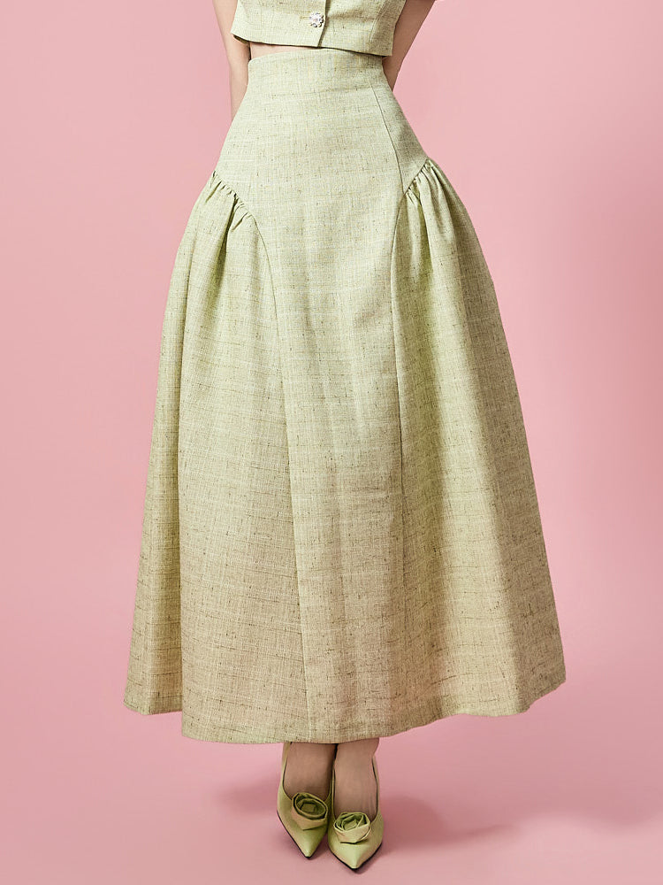 SK9310 Tweed Flare Skirt