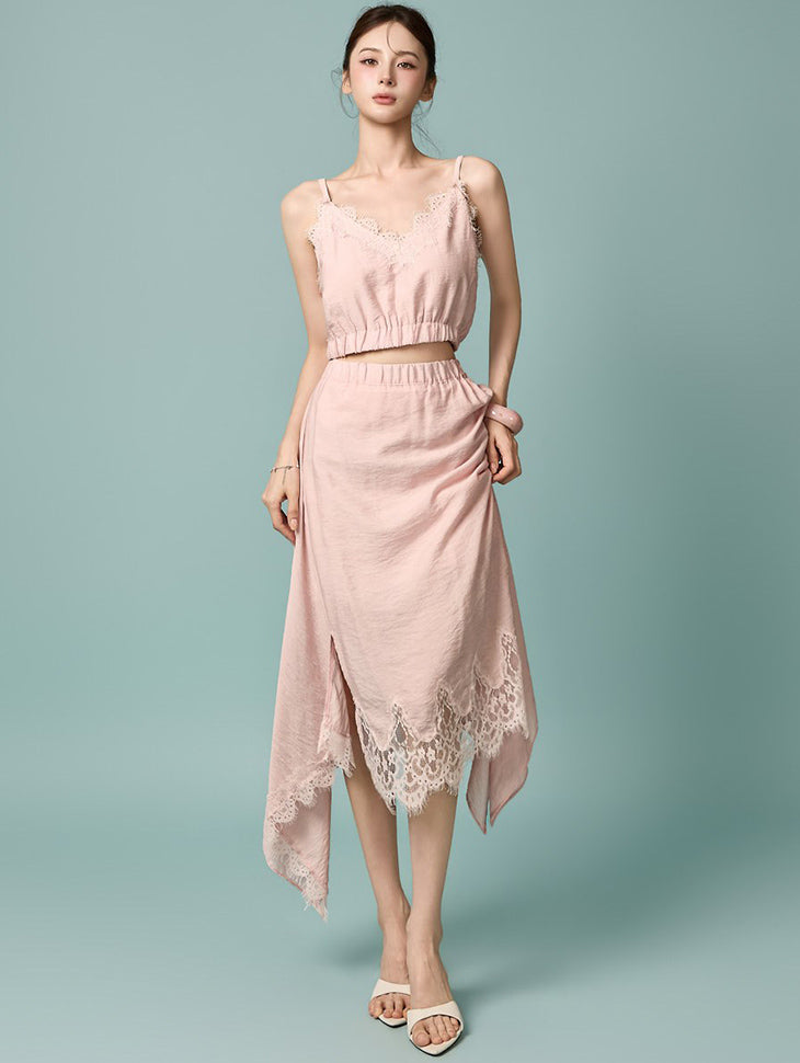 TP2460 Sleeveless Top and Skirt Set