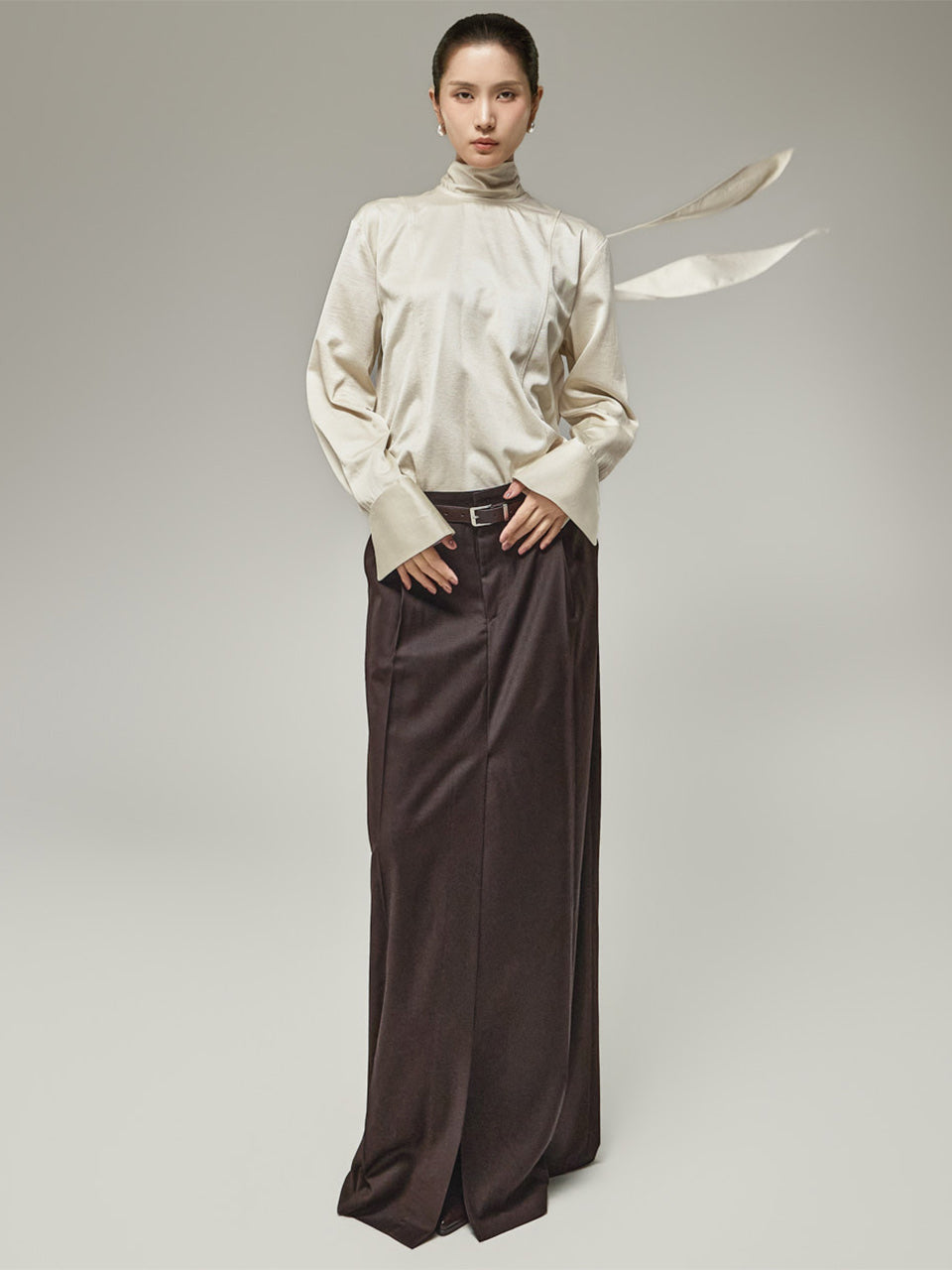 SK3289 Wool Maxi Skirt
