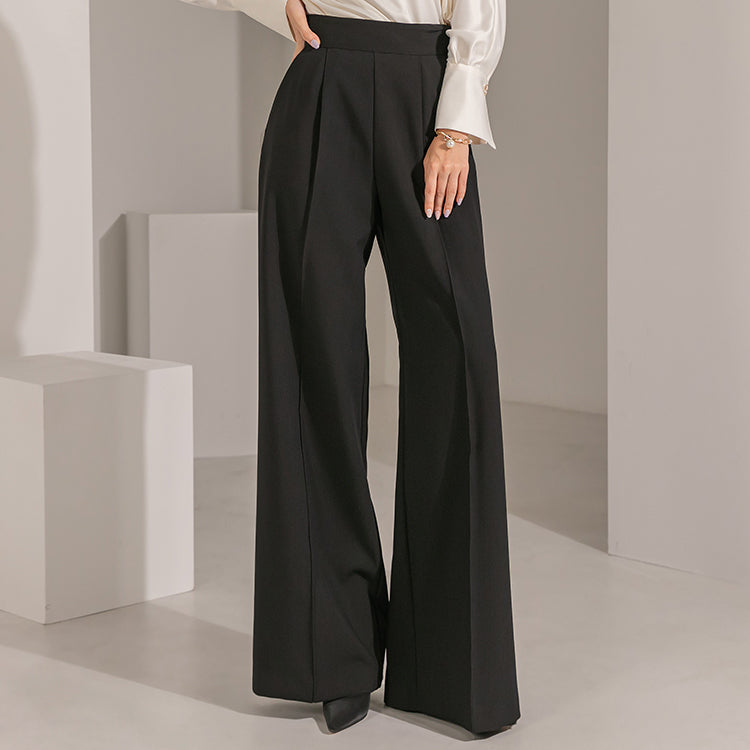 P9072 High Waist pintuck Slacks