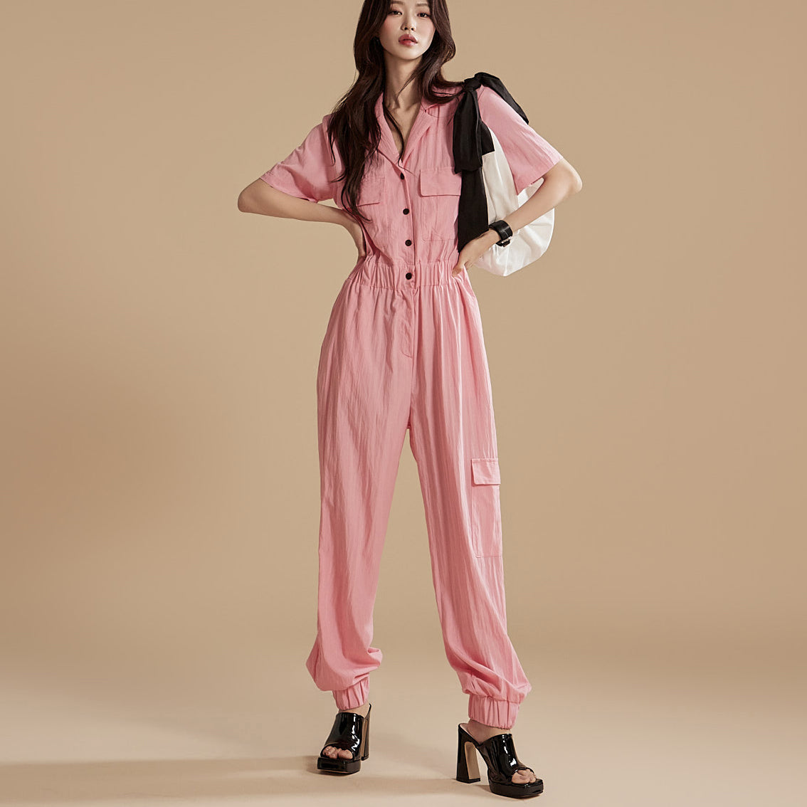 JS037 Cargo Jumpsuit