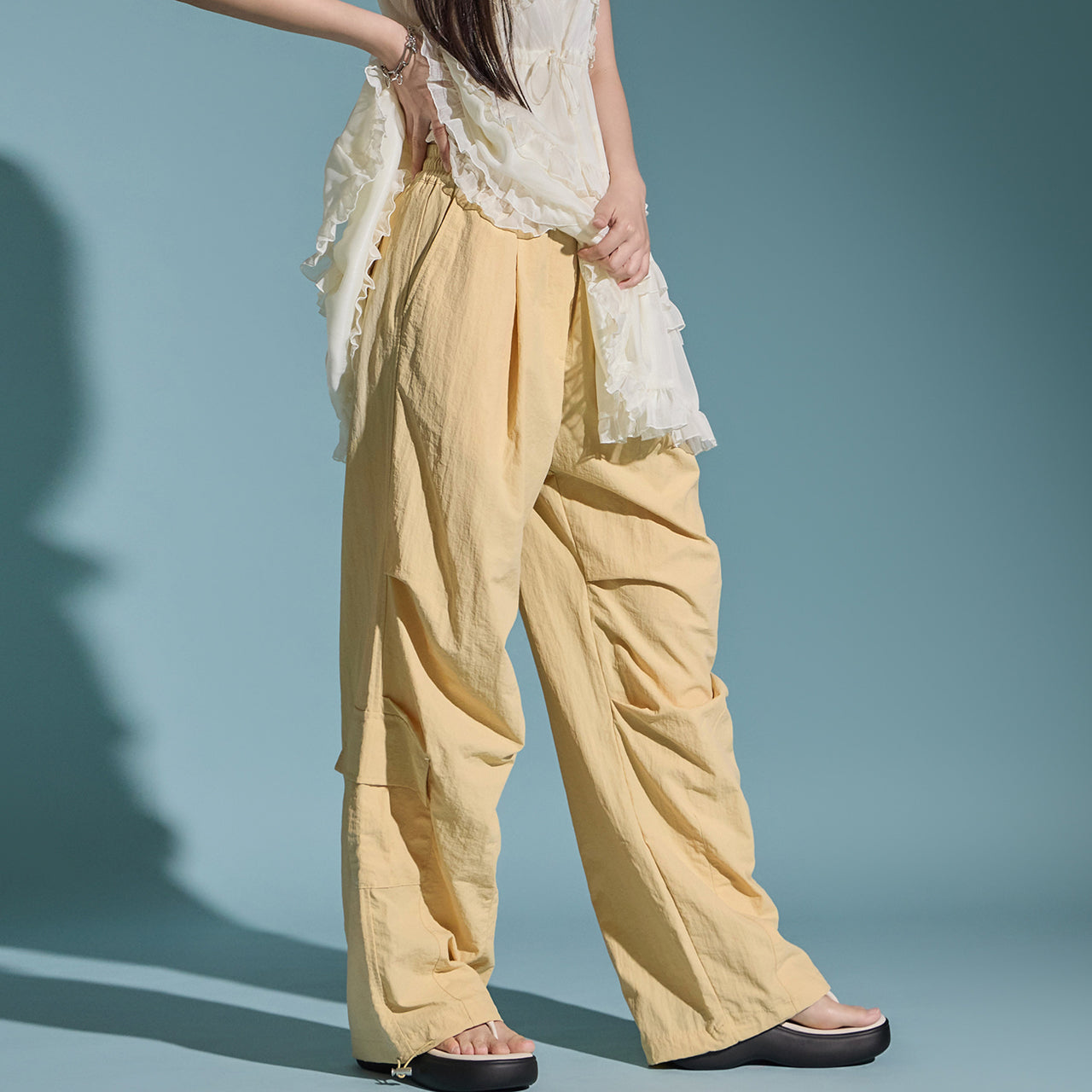 P3166 ナイロンカーゴパンツ