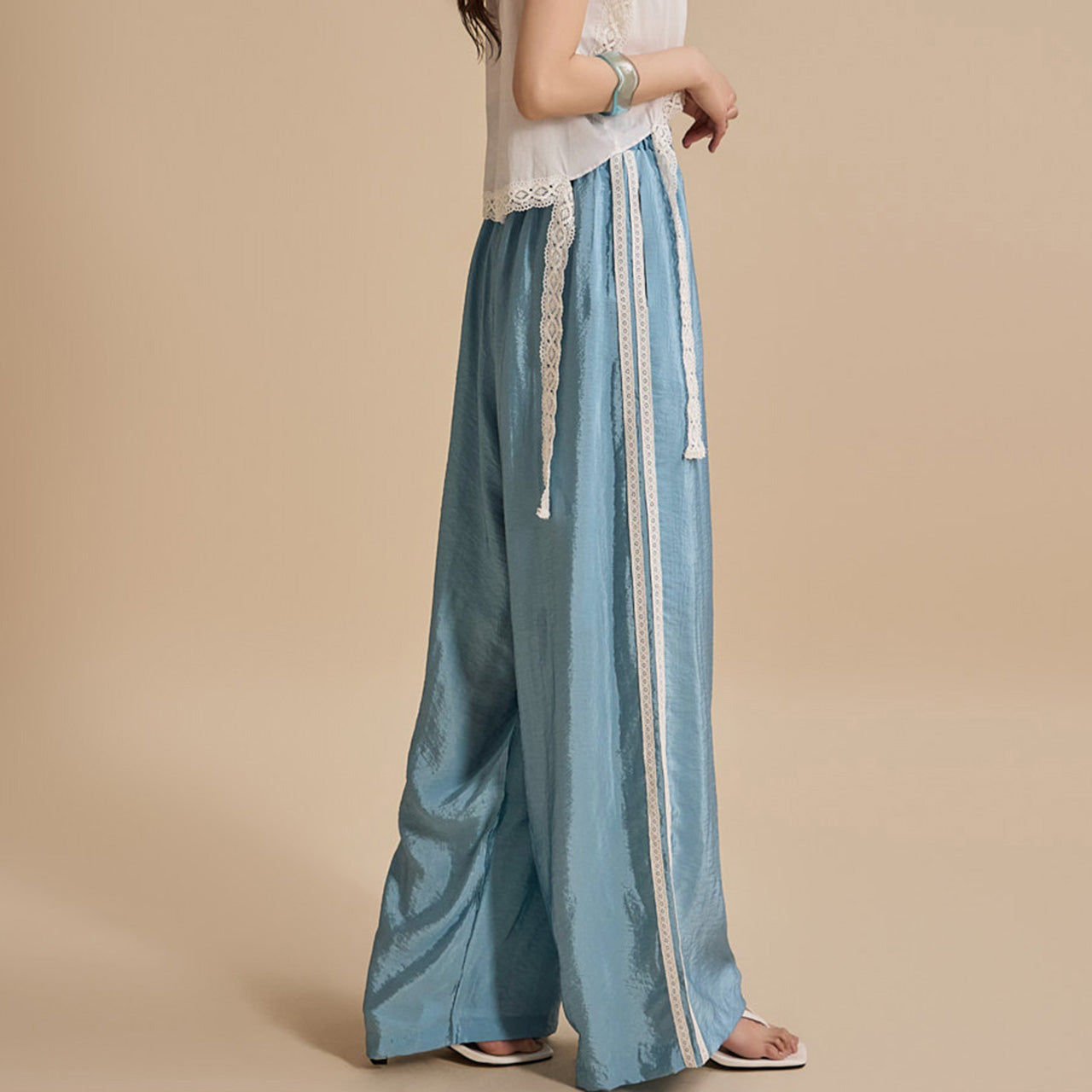 P3173 蕾丝运动裤