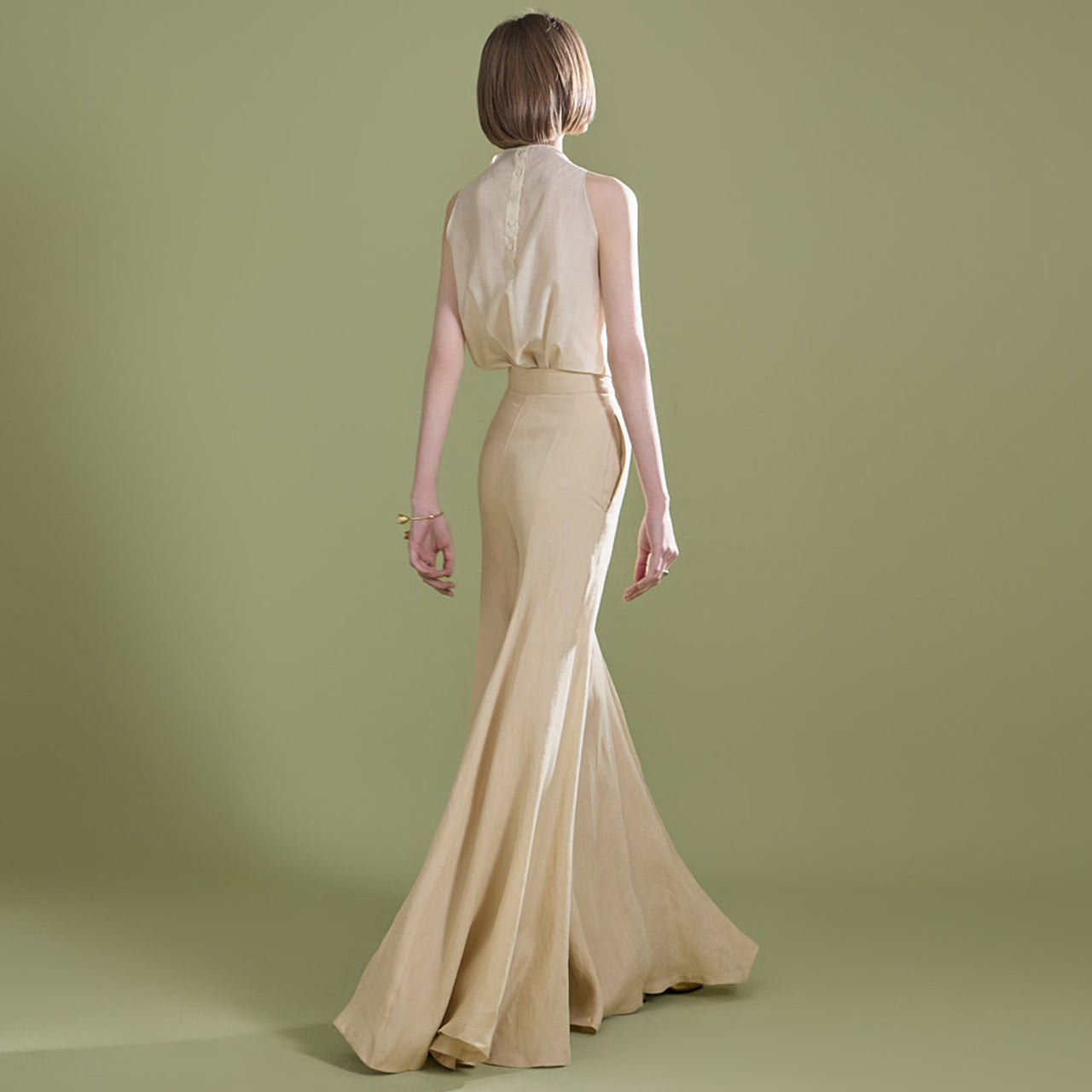 P9155 Linen Wide Slacks