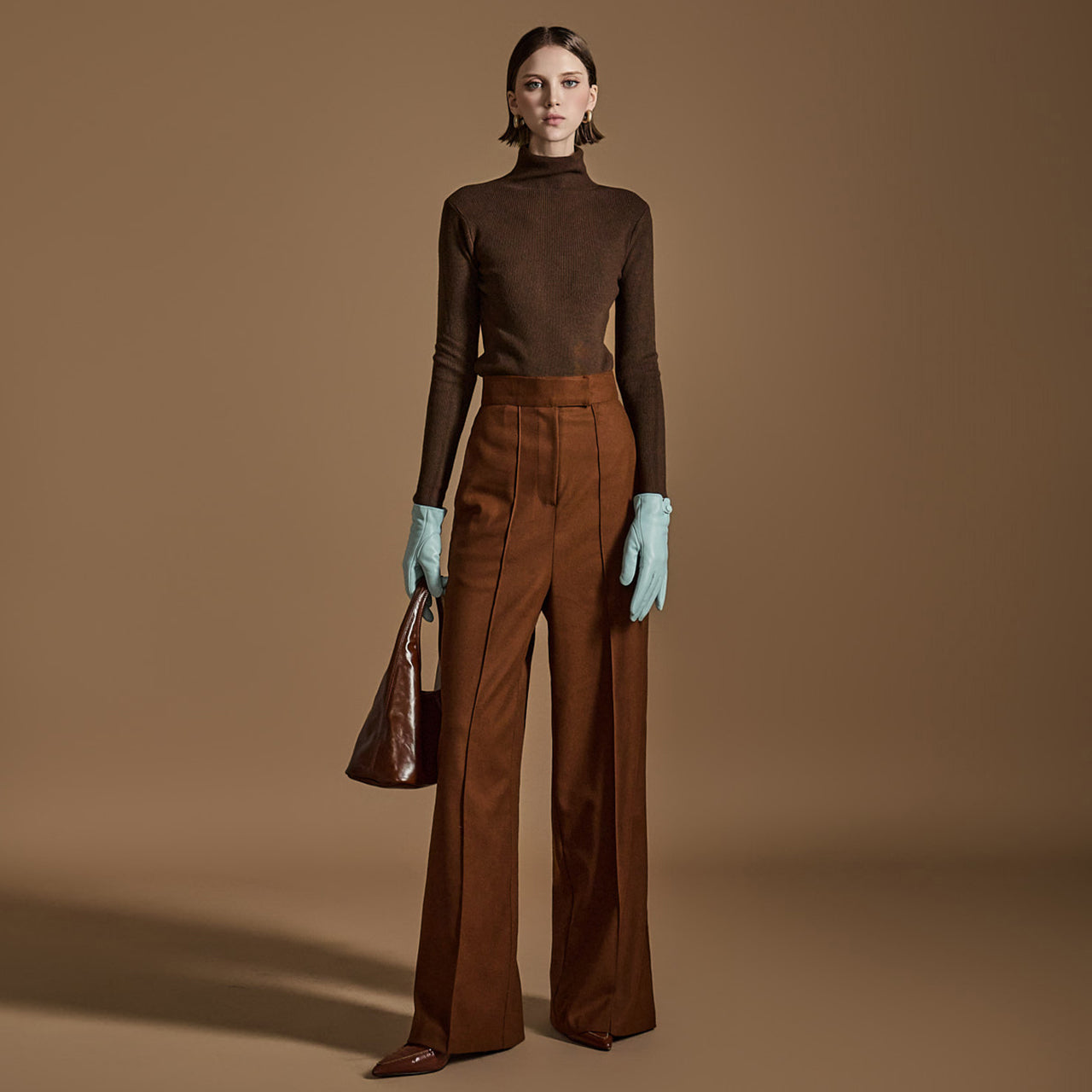 P9160 ピンタックワイドスラックス