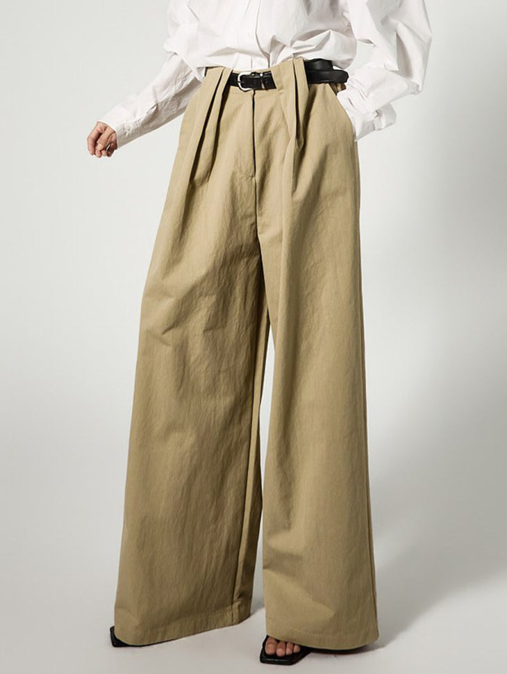 P3767 Pintuck Wide Pants