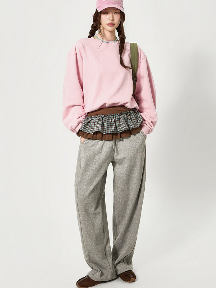 P3763 Pintuck Sweat Pants