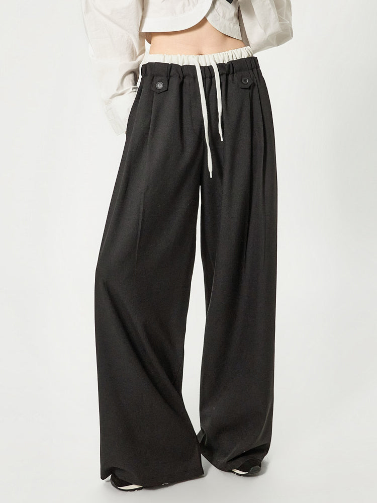 P3774 Button Wide Pants