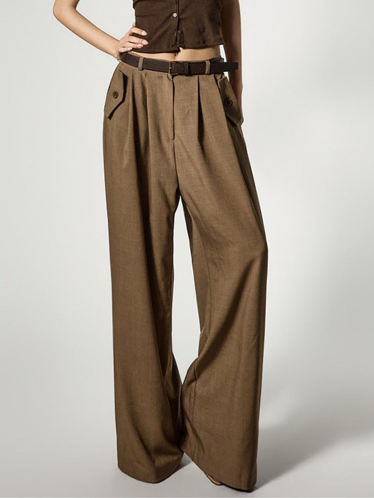 P3795 Pintuck Wide Pants
