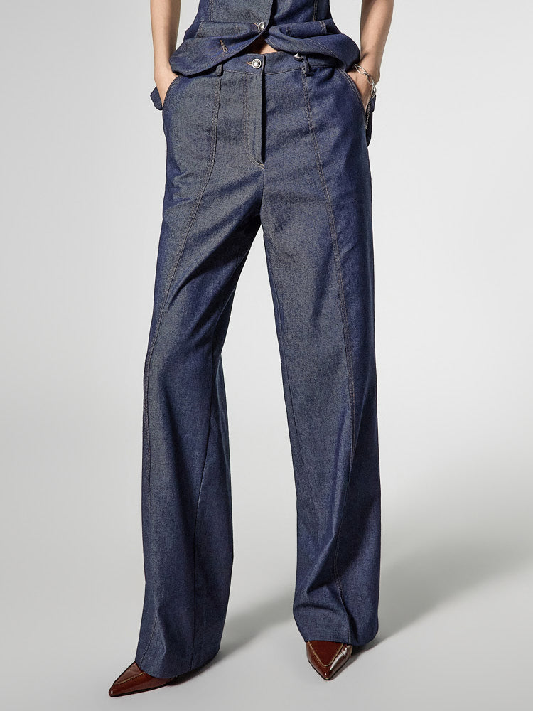 P9195 Straight Slim Pants