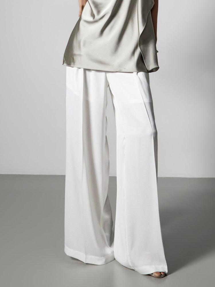 P3849 Satin Wide Slacks