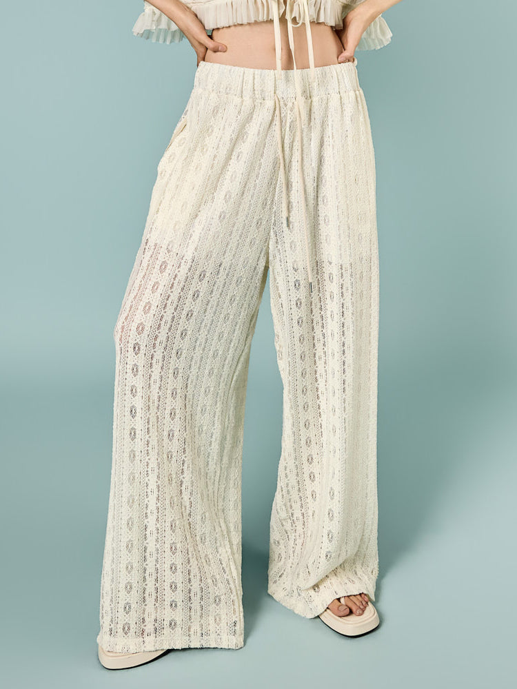 P3867 Flower Lace Pants