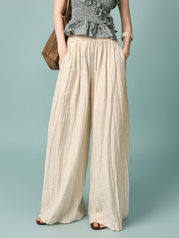 P3894 Pleated Wide Pants