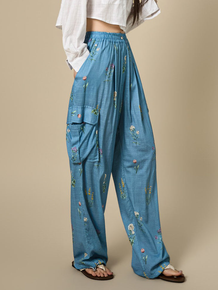 P3921 Flower Cargo Pants