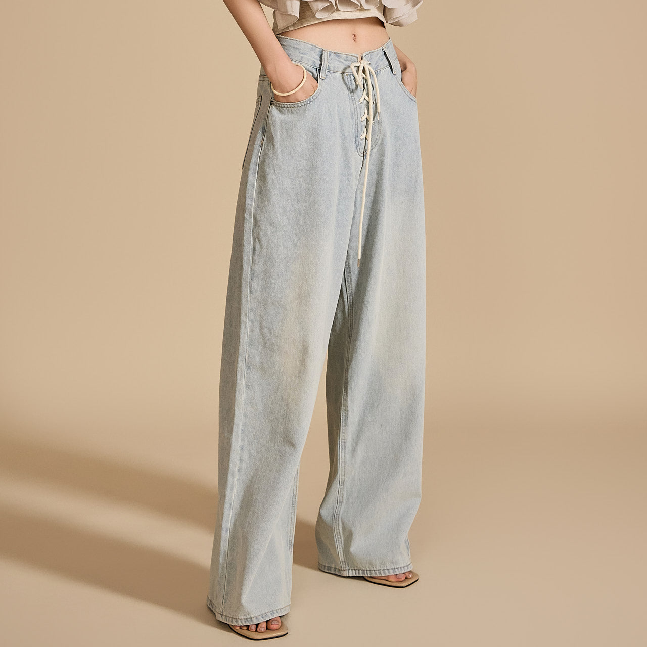 PJ526 コルセットジーンズ