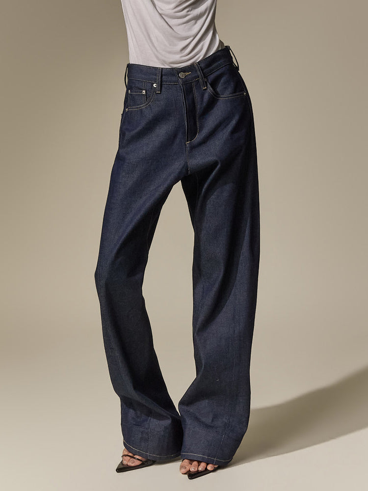PJ664 Raw Wide Jeans