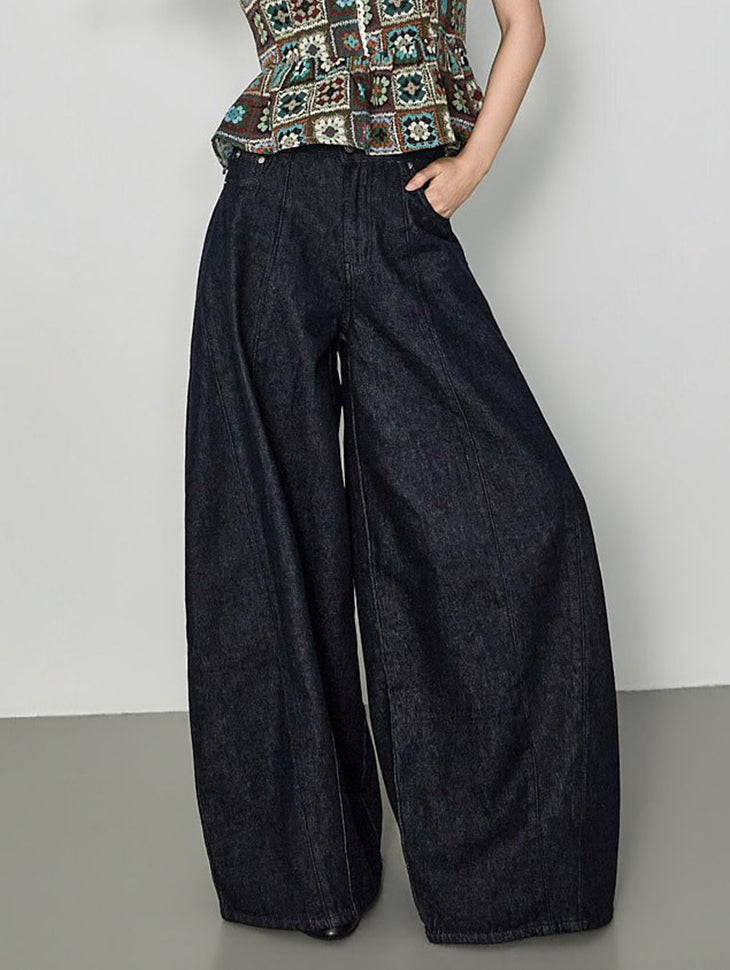 PJ668 Wide Balloon Jeans