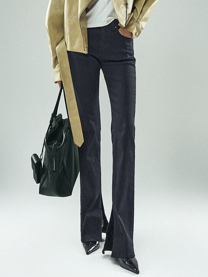 PJ671 Slit Bootcut Jeans