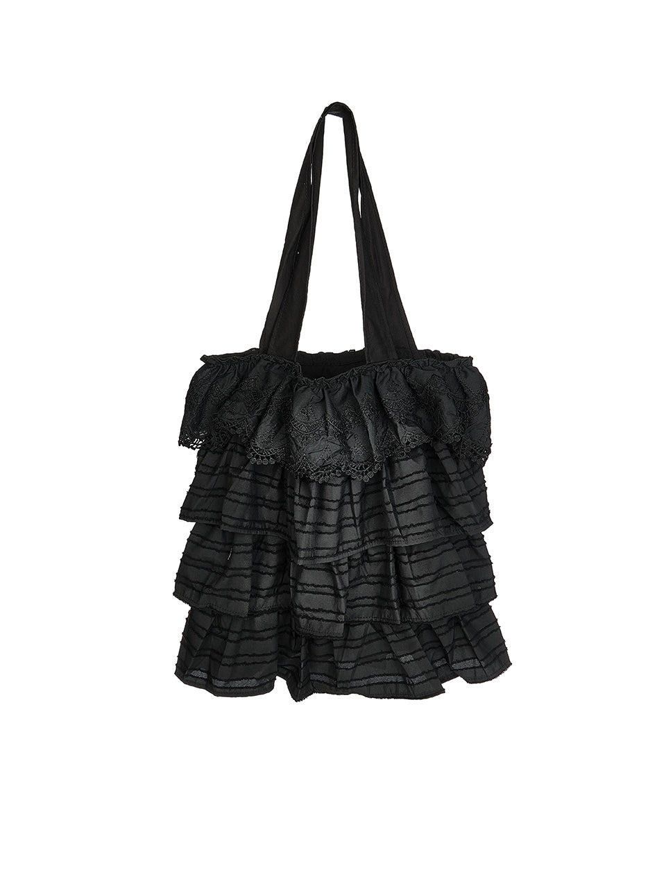 A-1835 Frill Tiered Shoulder Bag