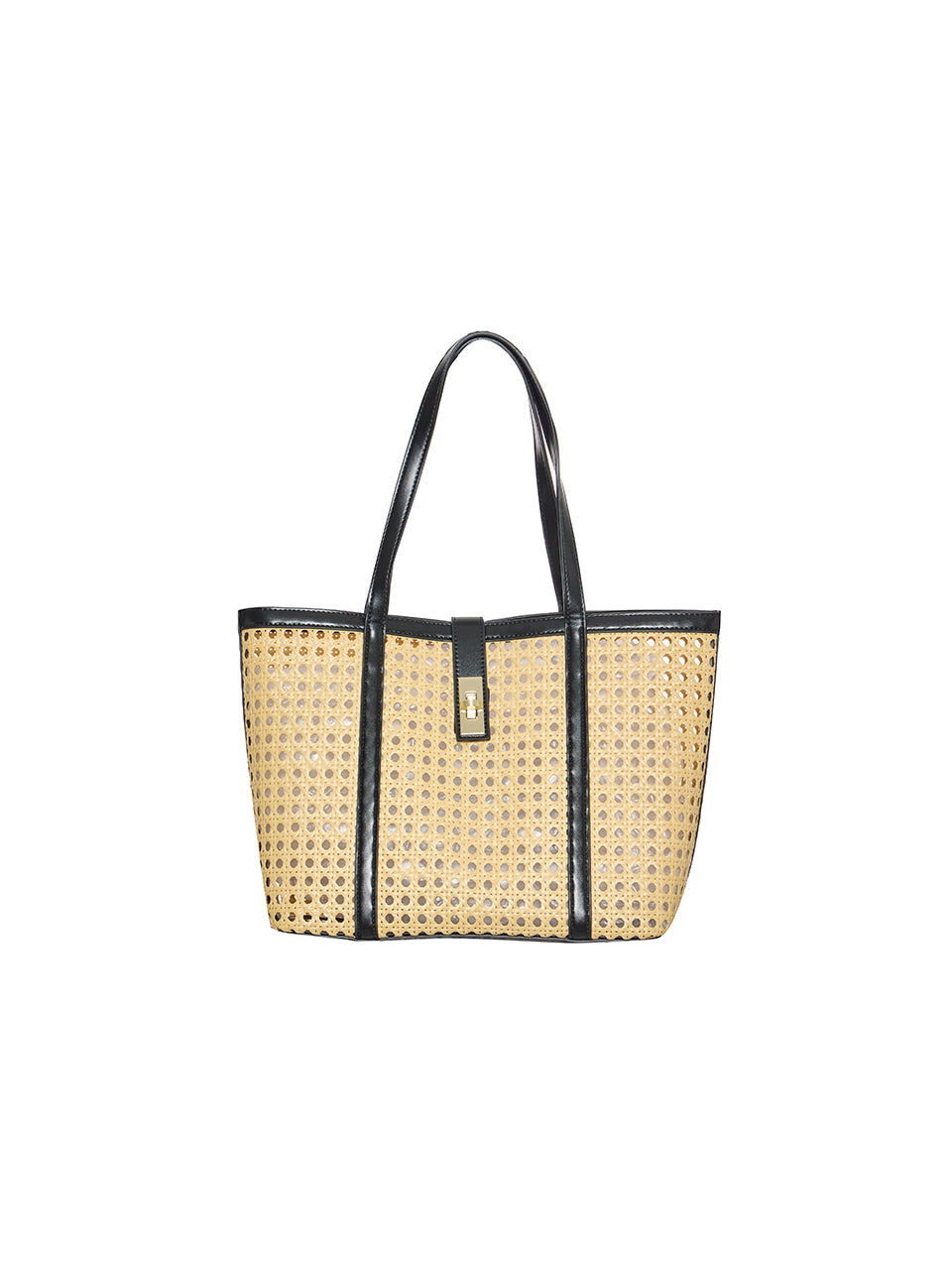 A-1849 Rattan Midi Shoulder Bag