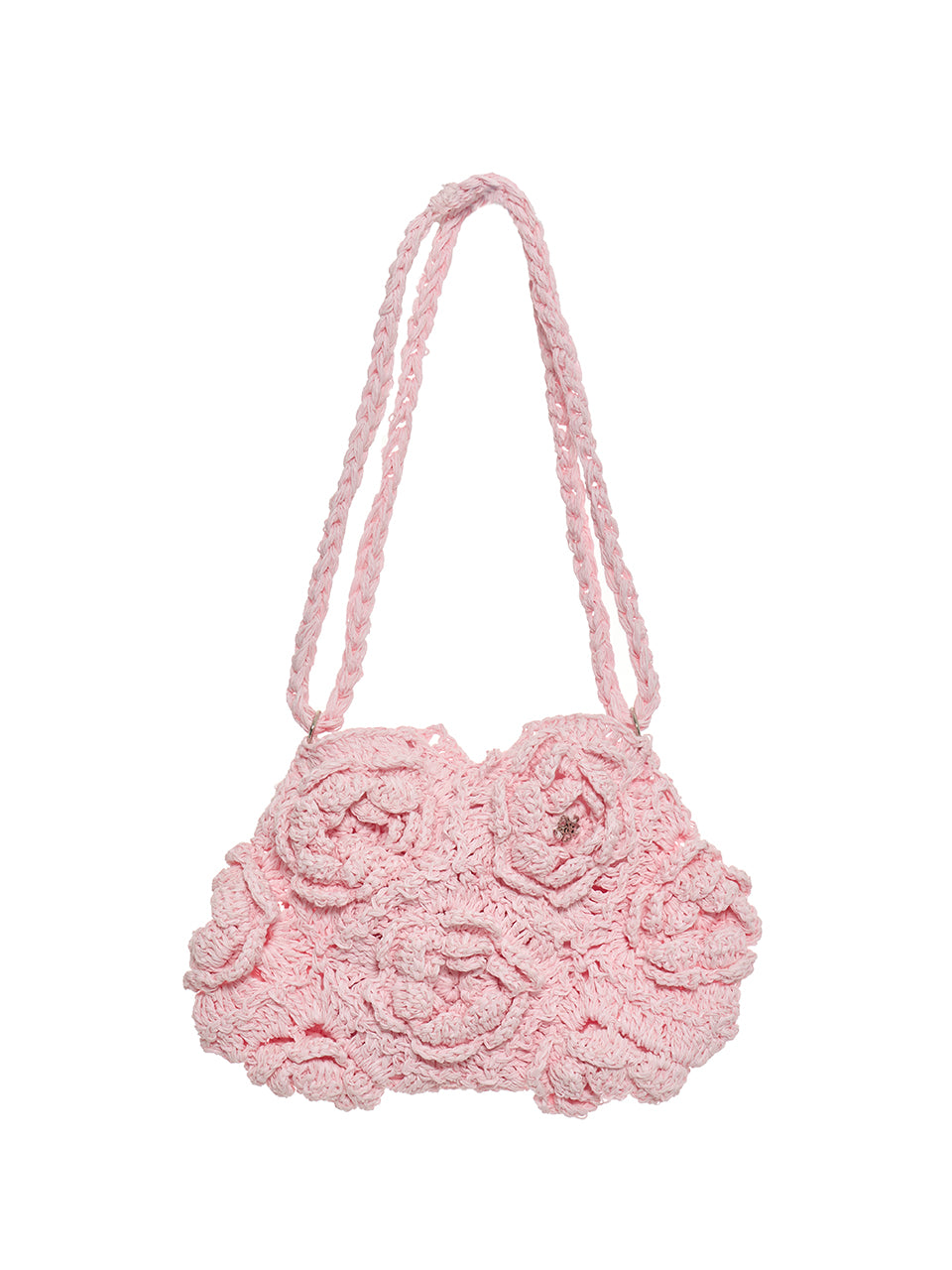A-1864 Flower Crochet Shoulder Bag