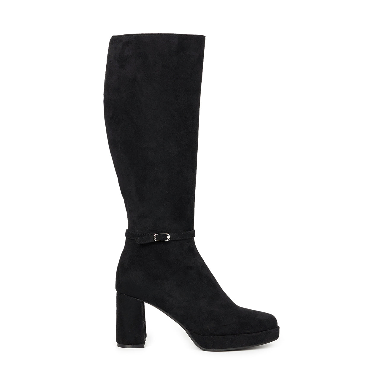 AR-3371 ベルト付きハイヒールミドルブーツ