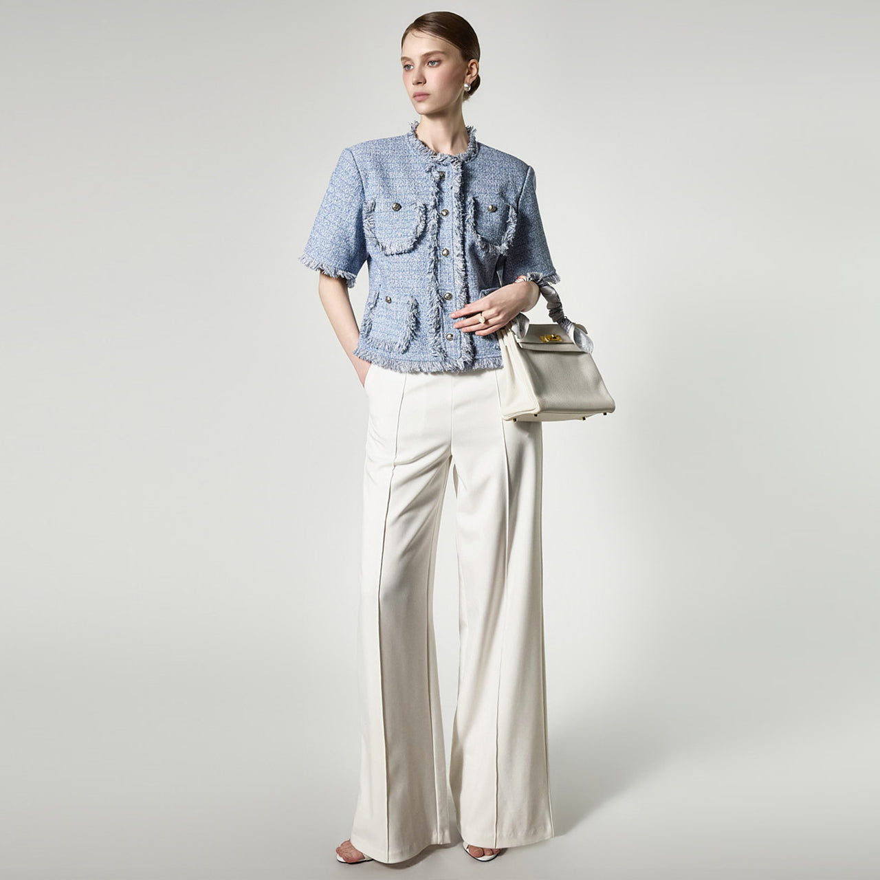 P9165 Pintuck Slacks