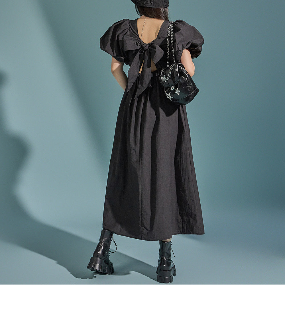 D5038 灯笼袖连衣裙