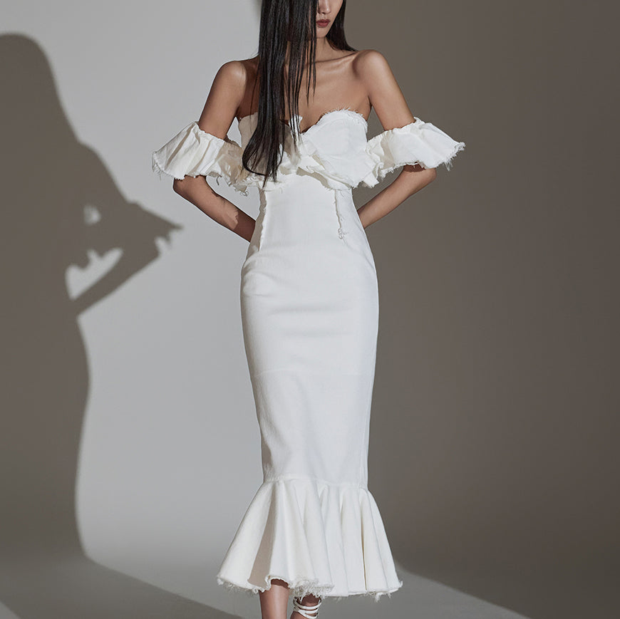 D9477 チューブトップドレス