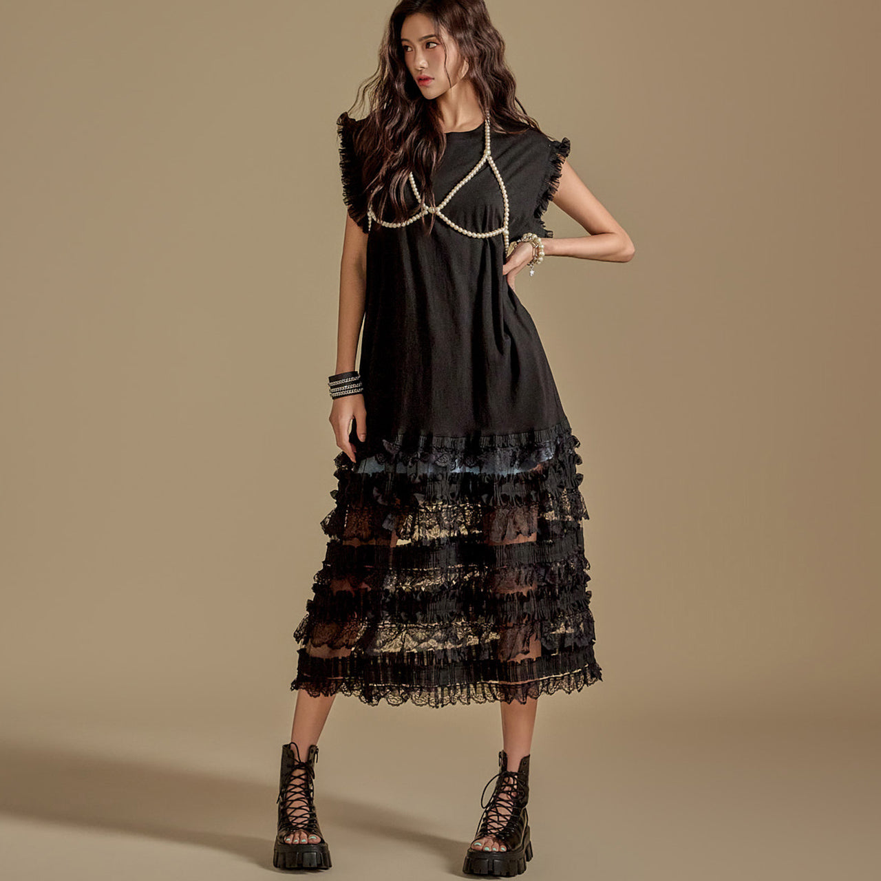 D5060 蕾丝连衣裙