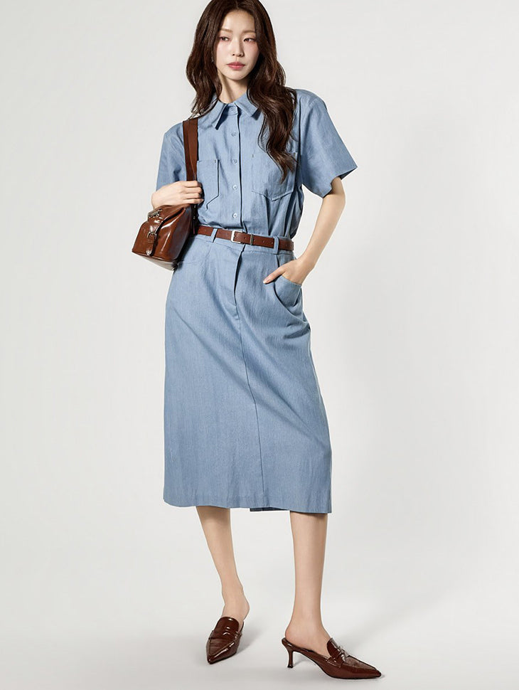 D5502 Denim Dress