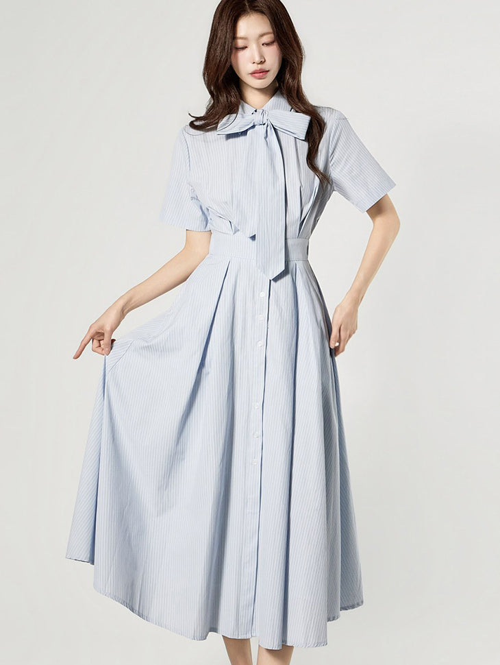 D5503 Ribbon Tie Dress