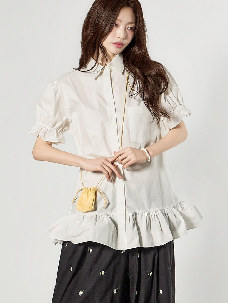D5508 Puff Mini Dress